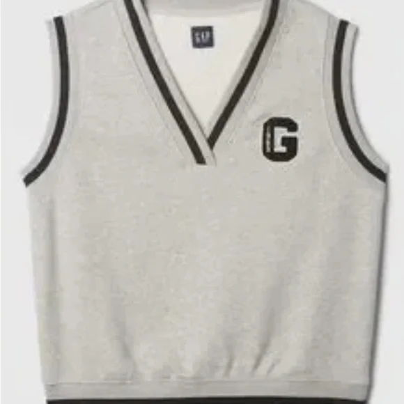GAP Gray V-Neck Sweater Vest - Picture 10 of 12